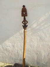 -ART TRIBAL ANCIEN SCEPTRE BATON DE COMMANDEMENT DE CHEF  de TRIBU AFRIQUE  D