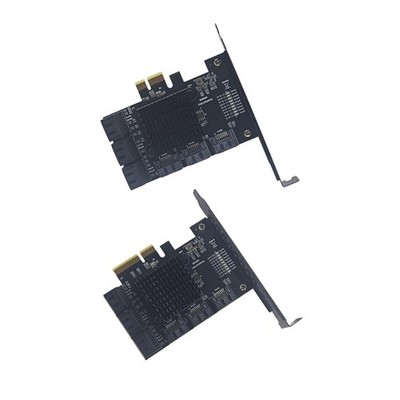PCIe X1 4X Adapter Card 9 Port Expansion Supports Hot Plug 6Gbps Speed