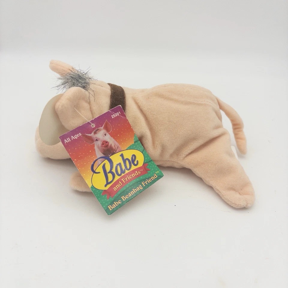 De colección 1998 Babe Pig In The City Peluche Beanbag Juguete Gorro Y Amigos Nuevo Foto 2 de 4