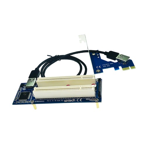 Pci-e express x1 à la carte adaptateur double adaptateur pci riser avec le - Afbeelding 2 van 3