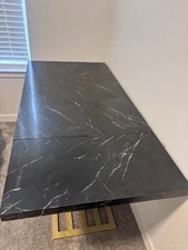 Black Marble Office Desk