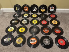 Jukebox Records Lot of 25 Vinyl 45 RPM 50s /60s Oldies VG