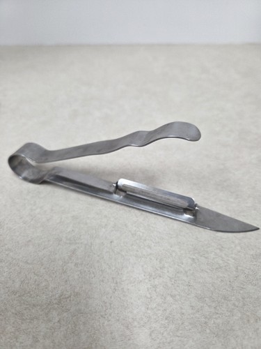 Vintage Dutch Stainless Steel Asparagus Peeler In Original Box - Picture 2 of 3