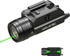 1200 Lumen Pistol Light Laser Combo Green Beam Tactical Flashlight, Pistol Flash