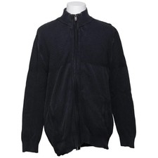 Engbers, Strickjacke, Herren, Größe: L, Grau, Baumwolle, Streifen #qbB