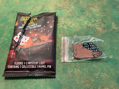 TIME TO PAY THE DADDY TAX! Loot Box Enamel Pin Dungeon Crawler Carl RARE!