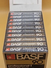 BASF PROFESSIONAL-I 90 10PACK Blank Audio Cassette Tape Sealed NOS New