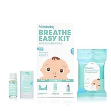 Frida Baby Breathe Easy Kit 3pc Sick Day Set Vapor Wipes Rub Drops Relief