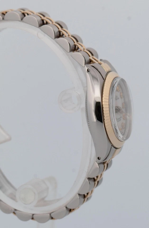 Rolex Oyster Perpetual 24mm Mother of Pearl DIAMOND 18K Gold 6719 Jubilee Watch - image 4 of 4