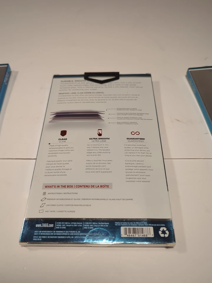Zagg Invisible Shield glass for Apple iPhone 4/4s New - Set of 3 Packs - Image 3 of 3