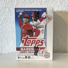 Topps 2022 Baseball Series 1 Trading Card Box Commemorative Relic Card Angels