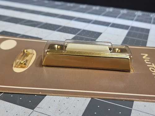 Vtg NuTone PB-11V Decorator Pushbutton Anodized Door Bell Polished Brass Color - Picture 15 of 15