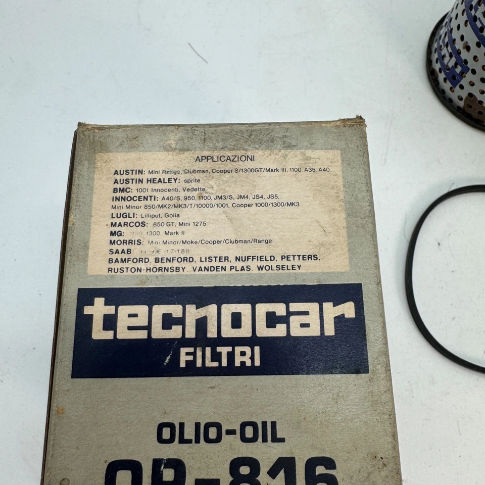 TECNOCAR FILTRI - FILTRO OLIO PER AUSTIN MINI RANGE, CLUBMAN, COOPER S/1300GT Foto 2 de 4