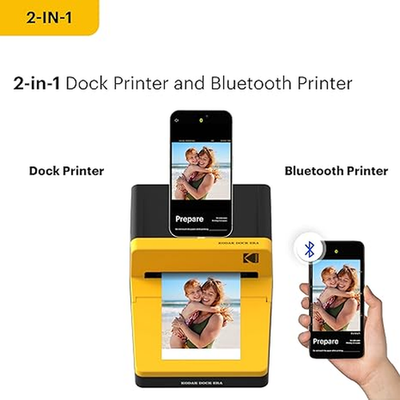 KODAK Dock ERA Plus 4PASS Instant Photo Printer 4x6 inches 50