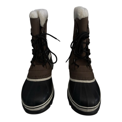 Bota Impermeable Sorel Caribou Para Hombre Talla 10.5 Bruno Piel Sintética Recortada Nubuck - Imagen 4 de 10