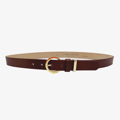 Streets Ahead Minny Belt Italian Leather Gold Tone Buckle  display picture 3