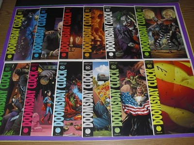 Doomsday Clock 1-12 variant cover B set all NM 2018! DC 2 3 4 5 6 7 8 9 5539