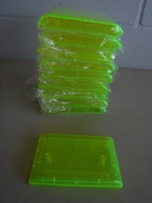 NEW Sega Genesis Lot of 10 LIME GRN Replacement Shell Casing Cartridge Housing