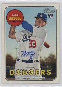 2018 Topps Heritage Real One Auto Alex Verdugo #ROA-AV Rookie Auto RC