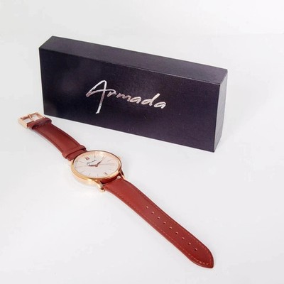 Armada 97A786 Classic Dial Brown Leather-Men's Chronograph Watch
