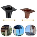 Modern Design Metal Rain Chain Gutter Adapter for Contemporary Home Exteriors