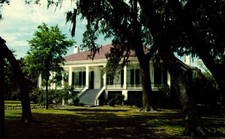 Postcard Beauvoir Jefferson Davis shrine, Mississippi