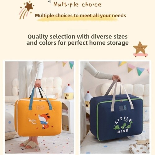 Large Capacity Quilt Storage Bag Dustproof Zipper Duffel Bag Cabinet Wardrobe - Picture 7 of 18