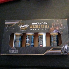Wash & Style - Gift Set-Marvel Black Panther - (4) 2 (oz) Hair Care-Free Ship
