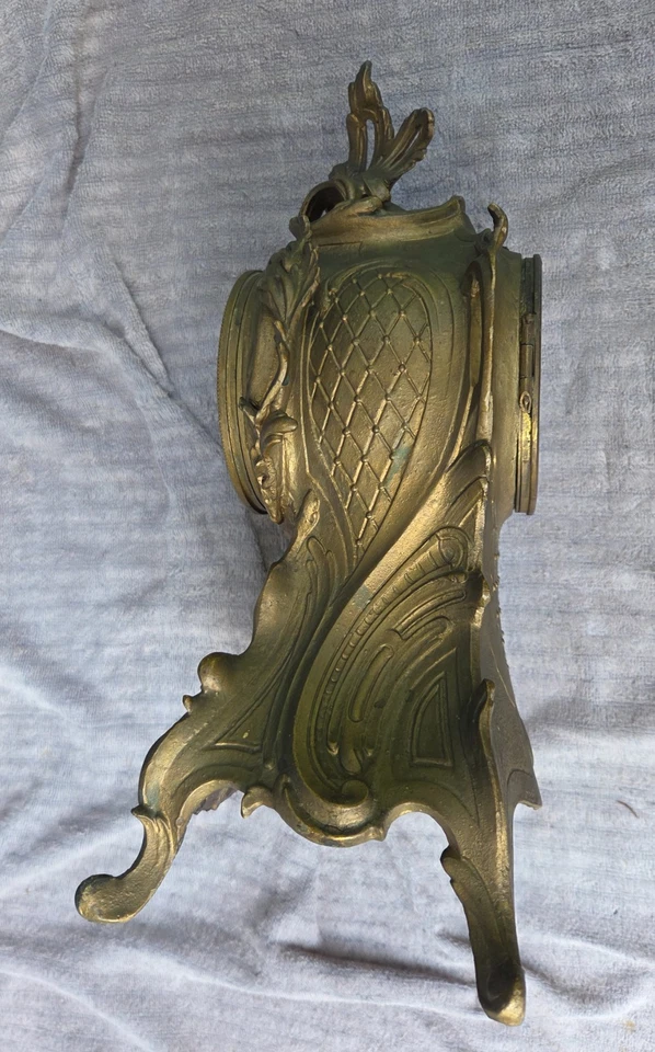 古董 Vincenti & Cie 洛可风格 Ormolu 法国时钟 CJCC 进口 — 第 3/4 张图片