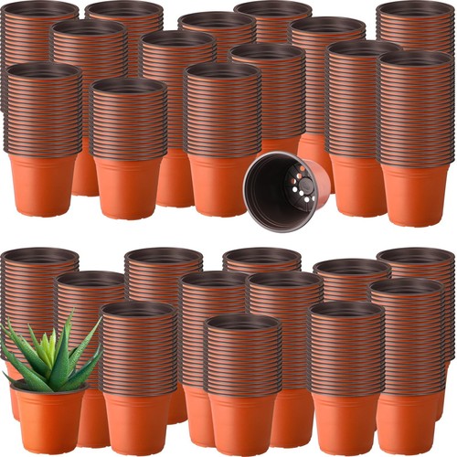 1500 Pcs 6 Inch Plastic Plants Nursery Pots Bulk Seedling Flower Plant Contai... - Picture 1 of 6