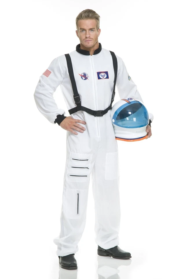 Unisex Adulto Astronauta Disfraz Traje Espacial Halloween Fiesta Juegos con disfraces Vestido Foto 2 de 4