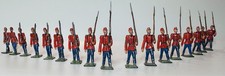 Heyde or German 40-45mm British Infantry Soldiers w/ Bayonets 17 pcs, c.1900s 
