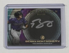 2022 Bowman Inception - Silver Signings Autographs Benny Montgomery #ISS-BM /100