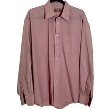 Marks Spencer Non Iron Cotton Pink Button Down - 17.5"