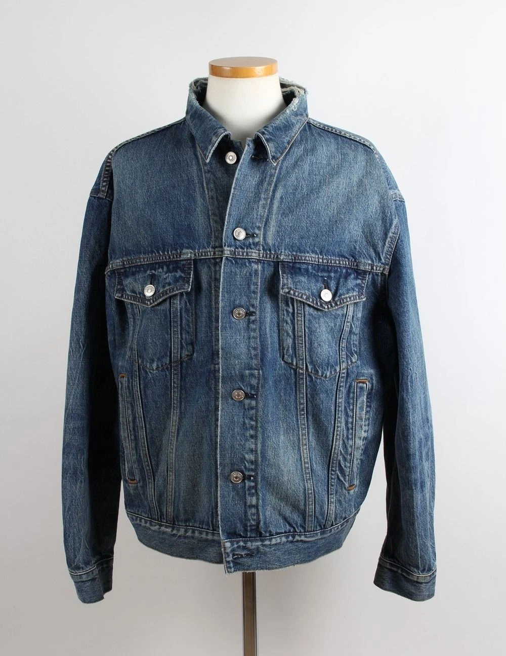 Giacca di jeans con logo Balenciaga 71902685