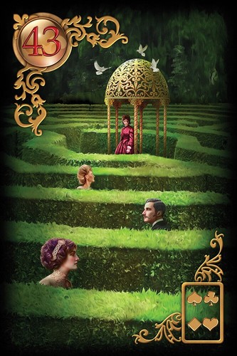 GILDED REVERIE LENORMAND ORACLE EXTENDED DECK CARDS MARCHETTI US GAMES WITH BAG - Bild 8 von 9