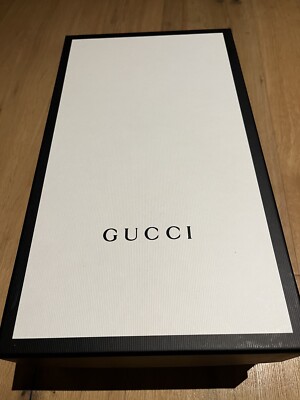 Mens Gucci 'Original Gucci  Slides Black Sliders - Size 8/ 42 Farbe: Weiß