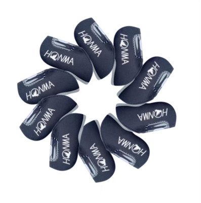 Classic Black Red Blue HONMA golf club iron head cover set of 10 pieces