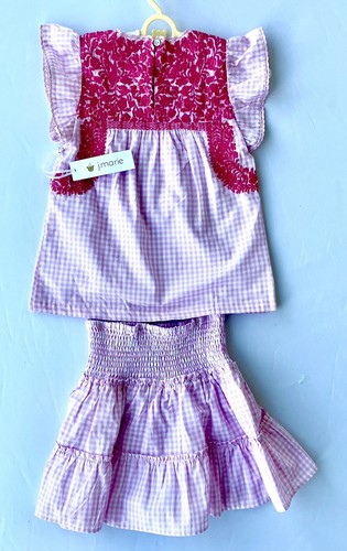 J Marie embroidered Dorothy Set 4T Retail $136 Price $49 Blouse Skort - Picture 3 of 7