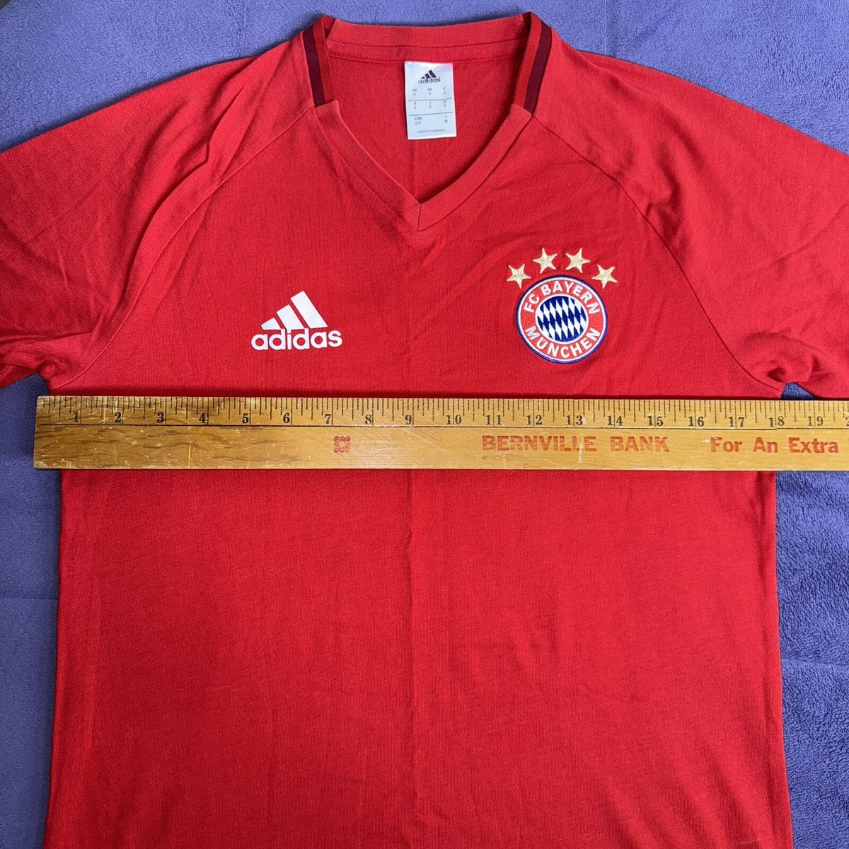 Adidas FC Bayern Munich Jersey Shirt Red Men Size S Soccer | eBay