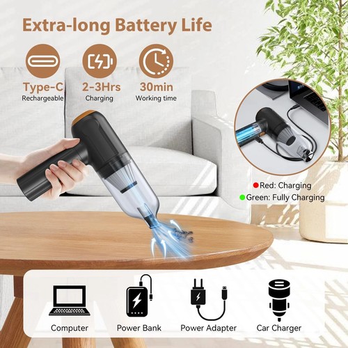 Handstaubsauger Auto 15000Pa Kabellos und Luftentfeuchter Tragbar Stark S... - Bild 3 von 7