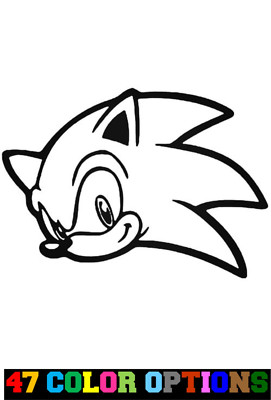 Vinyl Decal Truck Car Sticker Laptop - Video Games Sonic The Headgehog Face