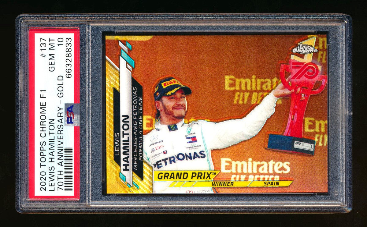 その他 2020 TOPPS CHROME  HAMILTON 2020 TOPPS CHROME F1 #137 LEWIS HAMILTON RC 70TH GOLD