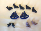 SCOTTY DOGS, TURTLES, SAILBOATS BUTTONS~1940s vintage~early plastics — photo 3