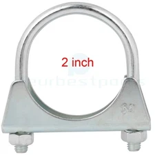 2"  U-Bolt Uclamp Muffler Saddle Exhaust Pipe Rod Pipe Clamp