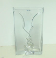 Kroson FACE TO FACE Clear Frosted Handmade Art Glass Vase by Laur Konsumenta EC