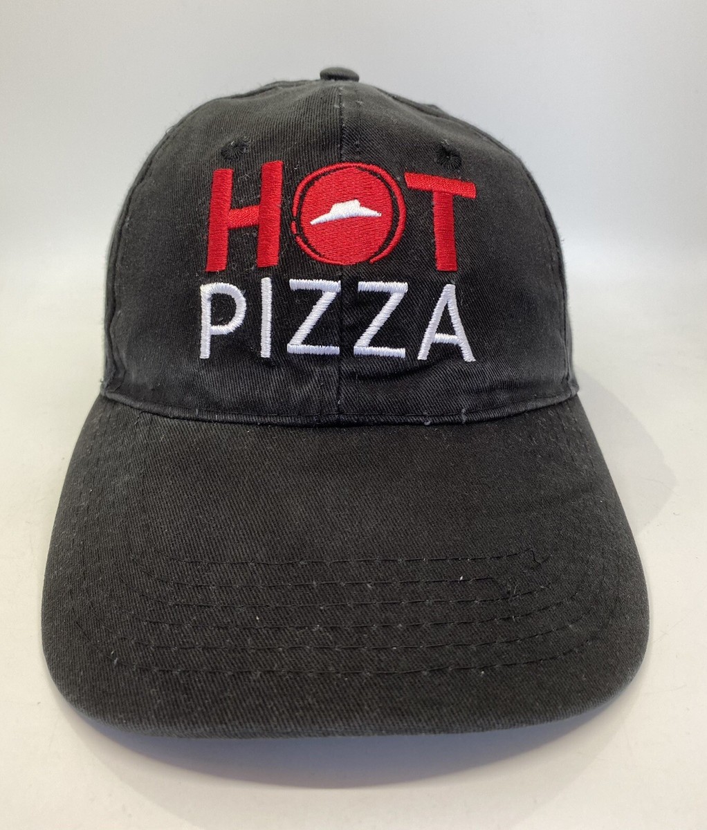 Pizza Hut Employee Hot Pizza Cap Hat Adult Adjustable Black Cotton