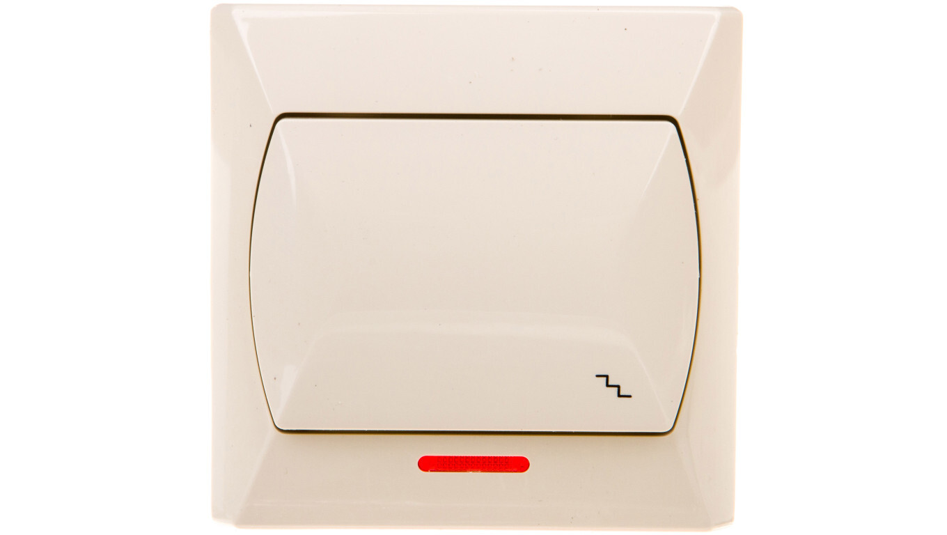 AKCENT Stair switch with illumination, beige ŁP-3AS / 01 /T2UK
