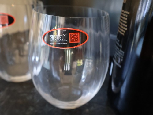 NEW SET 2 Riedel Wine STEMLESS RIBBED Syrah WINE Glass Set 3.75" X 4.5" - Picture 3 of 5