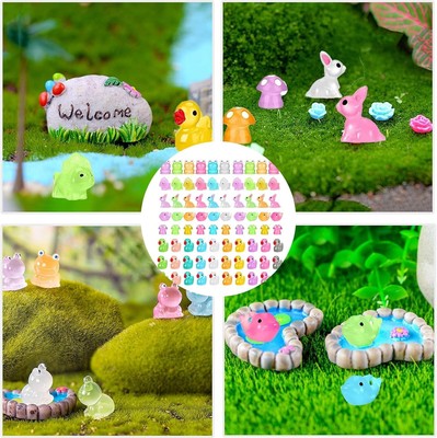 Mini Animals 200 Pcs Mini Resin Turtles Glow In The Dark, Tiny Sea ...